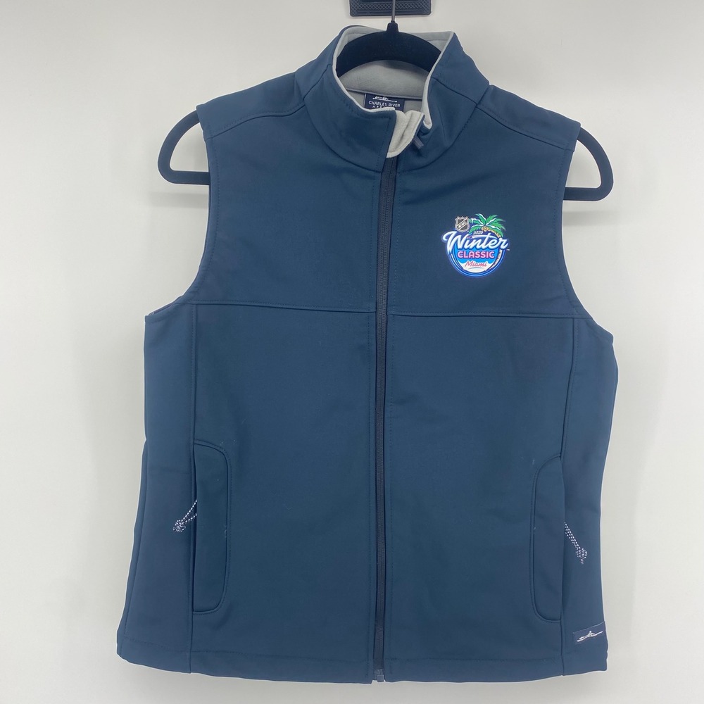 Charles River Soft Shell Vest Women S Navy‎ NHL Winter Classic 2026 Miami NWT